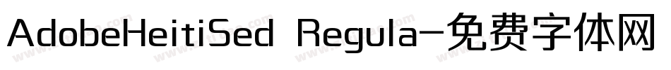 AdobeHeitiSed Regula字体转换